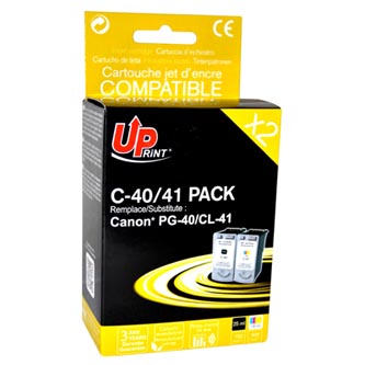 UPrint kompatibilní ink s PG40+CL41, black/color, 25+3x18ml, C-40/41 PACK, pro Canon iP1600, 2200, MP150, 170, 450