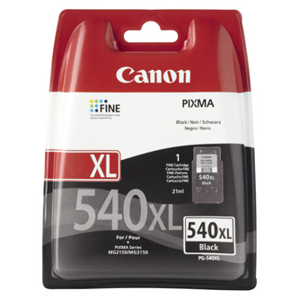 Canon originální ink PG540XL, black, 600str., 5222B001, Canon Pixma MG2150, MG3150, MG4150, MX375, MX435, MX515