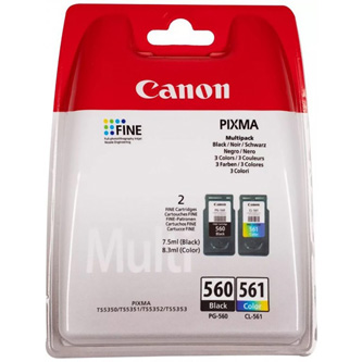 Canon originální ink PG-560/CL-561 multipack, black/color, blistr s ochranou, 3713C005, Canon Multi-pack Pixma MG2150, 3150