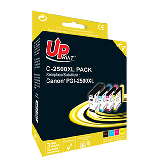 UPrint kompatibilní ink s PGI 2500XL, black/cyan/magenta/yellow, 75+3x21ml, C-2500XL BK/C/M/Y PACK, pro Canon MAXIFY iB4050, MB505