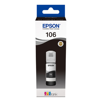 Epson originální ink C13T00R140, 106, black, 70ml, Epson EcoTank ET-7700, ET-7750 Express Premium ET-7750