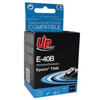 UPrint kompatibilní ink s C13T040140, black, 18ml, E-40B, pro Epson Stylus C62, CX3200