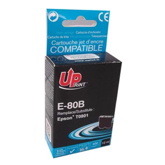 UPrint kompatibilní ink s C13T08014011, black, 11ml, E-80B, pro Epson R265, RX560, R360