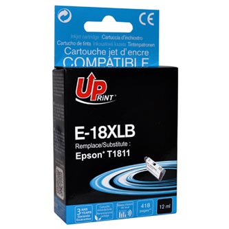 UPrint kompatibilní ink s C13T18114010, 18XL, black, 470str., 15ml, E-18XLB, pro Epson Expression Home XP-102, XP-402, XP-405, XP-