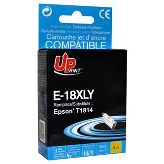 UPrint kompatibilní ink s C13T18144010, 18XL, yellow, 450str., 10ml, E-18XLY, pro Epson Expression Home XP-102, XP-402, XP-405, XP