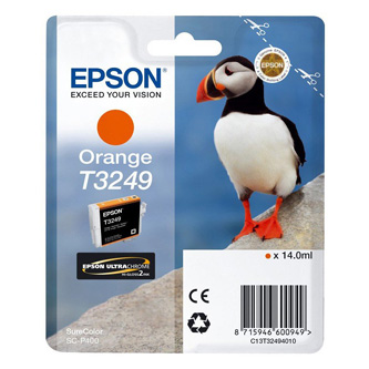 Epson originální ink C13T32494010, orange, 14ml, Epson SureColor SC-P400