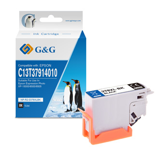G&G kompatibilní ink s C13T37914010, black, NP-E-0378XLBK, pro Epson XP-15000