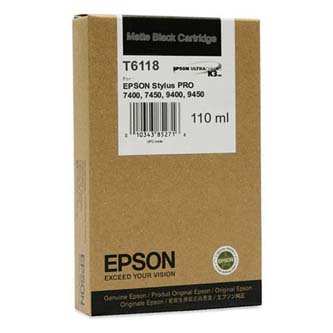 Epson originální ink C13T611800, matte black, 110ml, Epson Stylus Pro 7400, 7450, 7800, 7880, 9400, 9800, 988