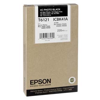 Epson originální ink C13T612100, photo black, 220ml, Epson Stylus Pro 7400, 7450, 9400, 9450