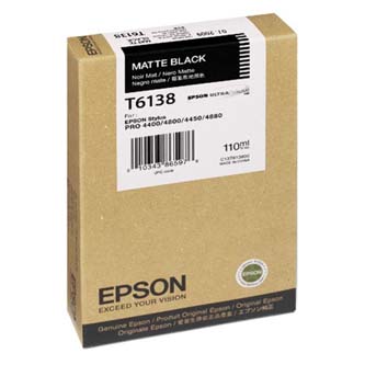 Epson originální ink C13T613800, matte black, 110ml, Epson Stylus Pro 4400, 4450, 4800