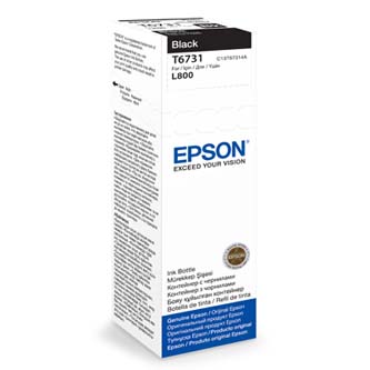 Epson originální ink C13T67314A, black, 70ml, Epson L800