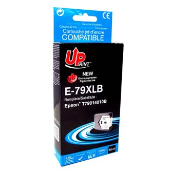 UPrint kompatibilní ink C13T79014010, s C13T79014010, 79XL, XL, black, 2600str., 50ml, E-79XLB, 1ks, pro Epson WorkForce Pro WF-56