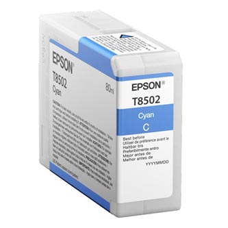 Epson originální ink C13T850200, cyan, 80ml, Epson SureColor SC-P800