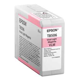 Epson originální ink C13T850600, light magenta, 80ml, Epson SureColor SC-P800