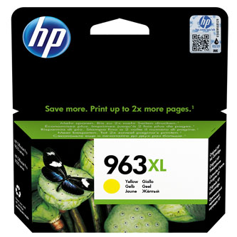 HP originální ink 3JA29AE, HP 963, yellow, 1600str., 22.92ml, high capacity, HP Officejet Pro 9010, 9012, 9014, 9015, 9016, 9019/P