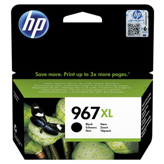HP originální ink 3JA30AE, HP 963, black, 2000str., 48ml, high capacity, HP Officejet Pro 9010, 9012, 9014, 9015, 9016, 9019/P