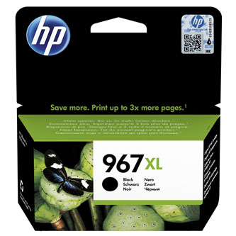 HP originální ink 3JA30AE#301, HP 963, black, blistr, 2000str., 48ml, high capacity, HP Officejet Pro 9010, 9012, 9014, 9015, 9016