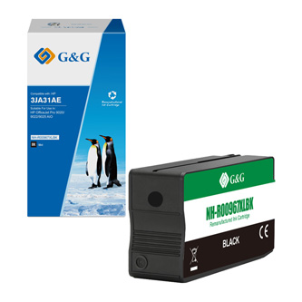 G&G kompatibilní ink s 3JA31AE, black, 3000str., NH-R00967XLBK, pro HP Officejet Pro 9012, 9014, 9015, 9016, 9019/P