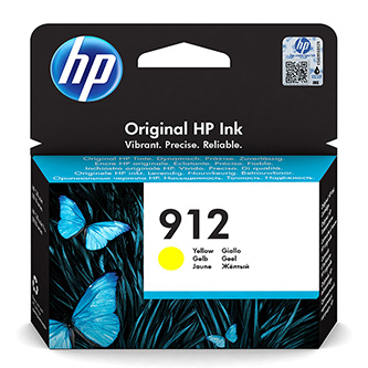 HP originální ink 3YL79AE, HP 912, yellow, 315str., high capacity, HP Officejet 8012, 8013, 8014, 8015 Officejet Pro 802