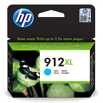 HP originální ink 3YL81AE, HP 912XL, cyan, 825str., high capacity, HP Officejet 8012, 8013, 8014, 8015 Officejet Pro 802