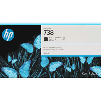 HP originální ink 498Q0A, HP 738M, černá, 2x180str., 300ml, 2-pack