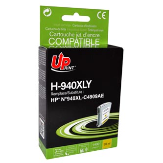 UPrint kompatibilní ink s C4909AE, HP 940XL, yellow, 35ml, H-940XL-Y, pro HP Officejet Pro 8000, Pro 8500