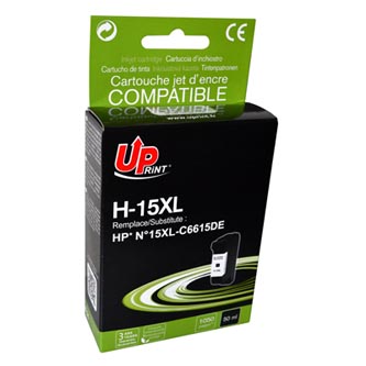 UPrint kompatibilní ink s C6615DE, HP 15, black, 720str., 40ml, H-15B, pro HP DeskJet 810, 840, 843c, PSC-750, 950, OJ-V40