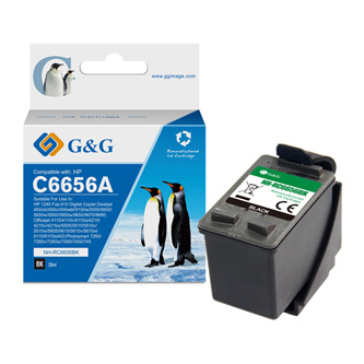 G&G kompatibilní ink s C6656A, black, 20ml, ml NH-R6656BK, pro HP DeskJet 450 serie/5500/5550/5652, Photosmart 100/1
