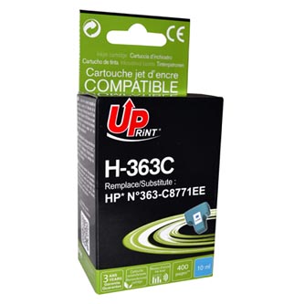 UPrint kompatibilní ink s C8771EE, HP 363, cyan, 10ml, H-363C, pro HP Photosmart 8250, 3210, 3310, C5180, C6180, C7180
