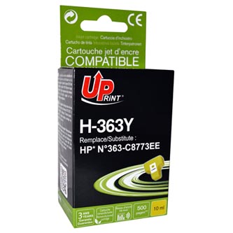 UPrint kompatibilní ink s C8773EE, HP 363, yellow, 10ml, H-363Y, pro HP Photosmart 8250, 3210, 3310, C5180, C6180, C7180
