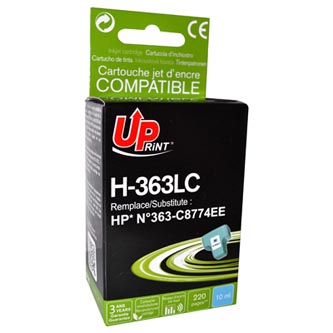 UPrint kompatibilní ink s C8774EE, HP 363, light cyan, 10ml, H-363LC, pro HP Photosmart 8250, 3210, 3310, C5180, C6180, C7180