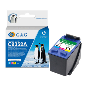 G&G kompatibilní ink s C9352A, CMY, 16ml, ml NH-R9352C/M/Y, pro HP Deskjet 3930, 3940, Fax 1250, Officejet 4315 All i