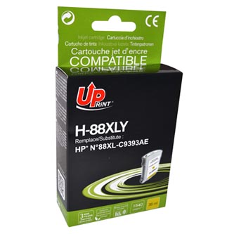 UPrint kompatibilní ink s C9393AE, HP 88XL, yellow, 35ml, H-88Y, pro HP OfficeJet Pro K5400, L7580, L7680, L7780
