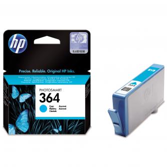 HP originální ink CB318EE, HP 364, cyan, 300str., HP Photosmart B8550, C5380, D5460