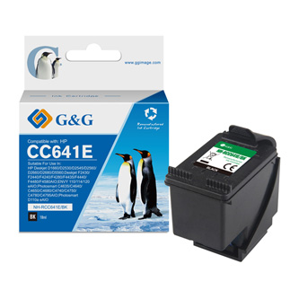 G&G kompatibilní ink s CC641EE, HP 300XL, black, 18ml, ml NH-RC641BK, pro HP Deskjet D1660, Deskjet D1663, D2500, D2530, D2545
