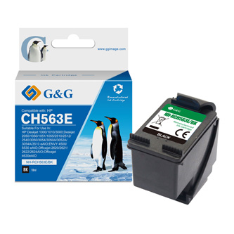 G&G kompatibilní ink s CH563EE, black, 18ml, ml NH-RC563BK, pro HP Deskjet 1000, 2000, 3000, 1050, 2050, 3050 AIO ser