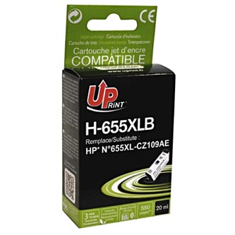 UPrint kompatibilní ink s CZ109AE, HP 655, black, 550str., 20ml, H-655XLB, pro HP Deskjet Ink Advantage 3525, 5525, 6525, 4615 e-A