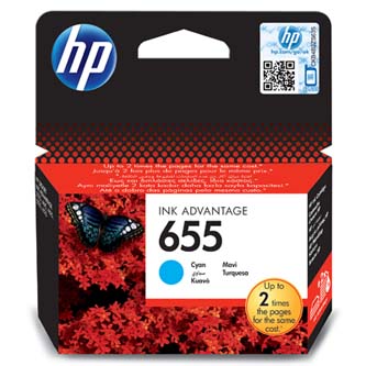 HP originální ink CZ110AE, HP 655, cyan, 600str., HP Deskjet Ink Advantage 3525, 5525, 6525, 4615 e-AiO