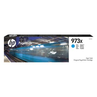 HP originální ink F6T81AE, HP 973X, cyan, 7000str., 82ml, HP PageWide Pro 452, Pro 477