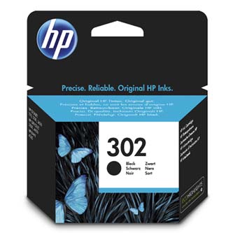 HP originální ink F6U66AE, HP 302, black, 190str., 3.5ml, HP OJ 3830,3834,4650, DJ 2130,3630,1010, Envy 4520