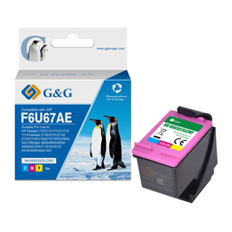 G&G kompatibilní ink s F6U67AE, CMY, 18ml, ml NH-R302XLCMY, pro HP Deskjet 1110, 2130, 3630, 3632