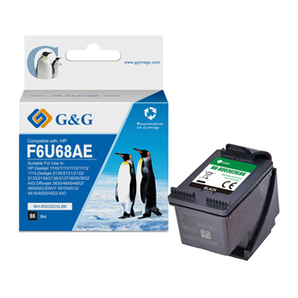 G&G kompatibilní ink s F6U68AE, black, 18ml, ml NH-R302XLBK, pro HP Deskjet 1110, 2130, 3630, 3632
