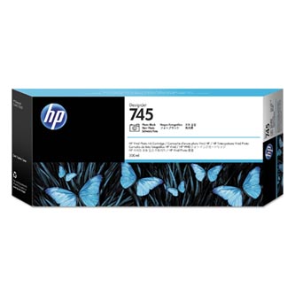 HP originální ink F9K04A, HP 745, photo black, 300ml, HP DesignJet HD Pro MFP, DesignJet Z2600, Z5600