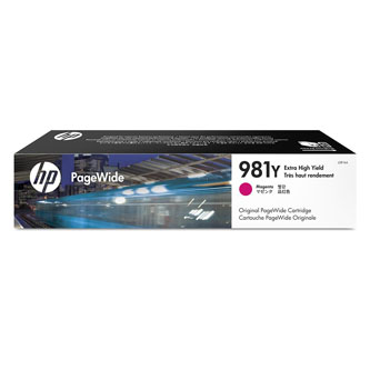 HP originální ink L0R14A, HP 981Y, magenta, 16000str., 185ml, extra high capacity, HP PageWide MFP E58650, 556, Flow 586