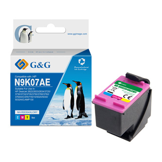 G&G kompatibilní ink s N9K07AE, CMY, 18ml, ml NH-RC304XLCMY, pro HP DeskJet 3720, 3730, 3732, 3752, 3758, 3755, 3758