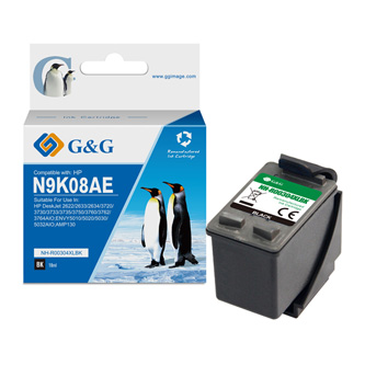 G&G kompatibilní ink s N9K08AE, black, 18ml, ml NH-RC304XLBK-T, pro HP DeskJet 3720, 3730, 3732, 3752, 3758, 3755, 3758