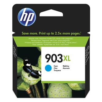 HP originální ink T6M03AE, HP 903XL, cyan, 825str., 9.5ml, high capacity, HP Officejet 6962,Pro 6960,6961,6963,6964,6965,6966