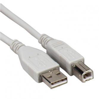 Kabel USB (2.0), USB A M- USB B M, 0.8m, šedý