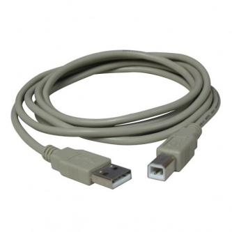 Logo USB kabel (2.0), USB A samec - USB B samec, 1.8m, blistr
