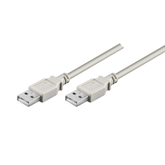 Kabel USB (2.0), USB A M- USB A M, 1.8m, šedý, High Speed